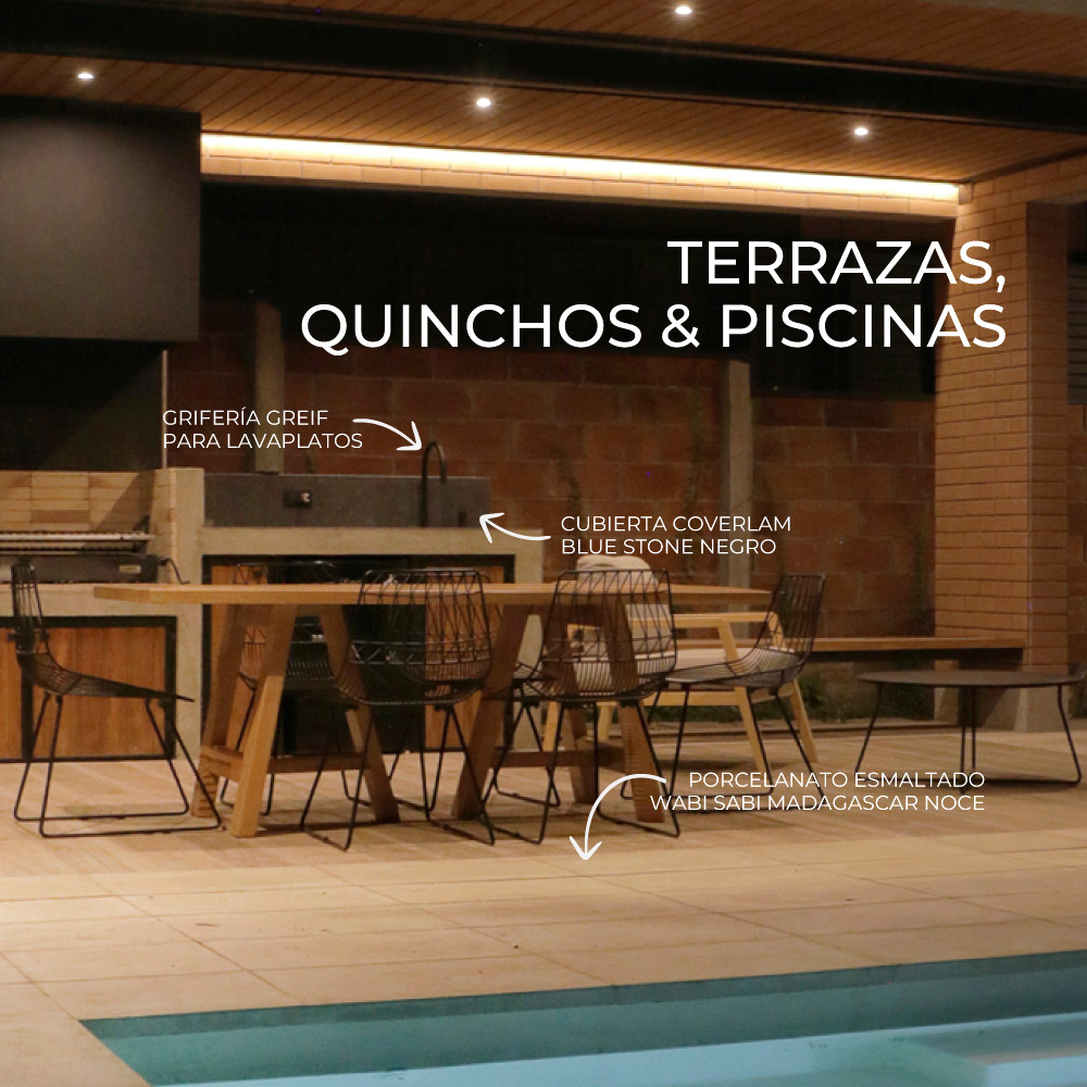 TERRAZAS, QUINCHOS & PISCINAS